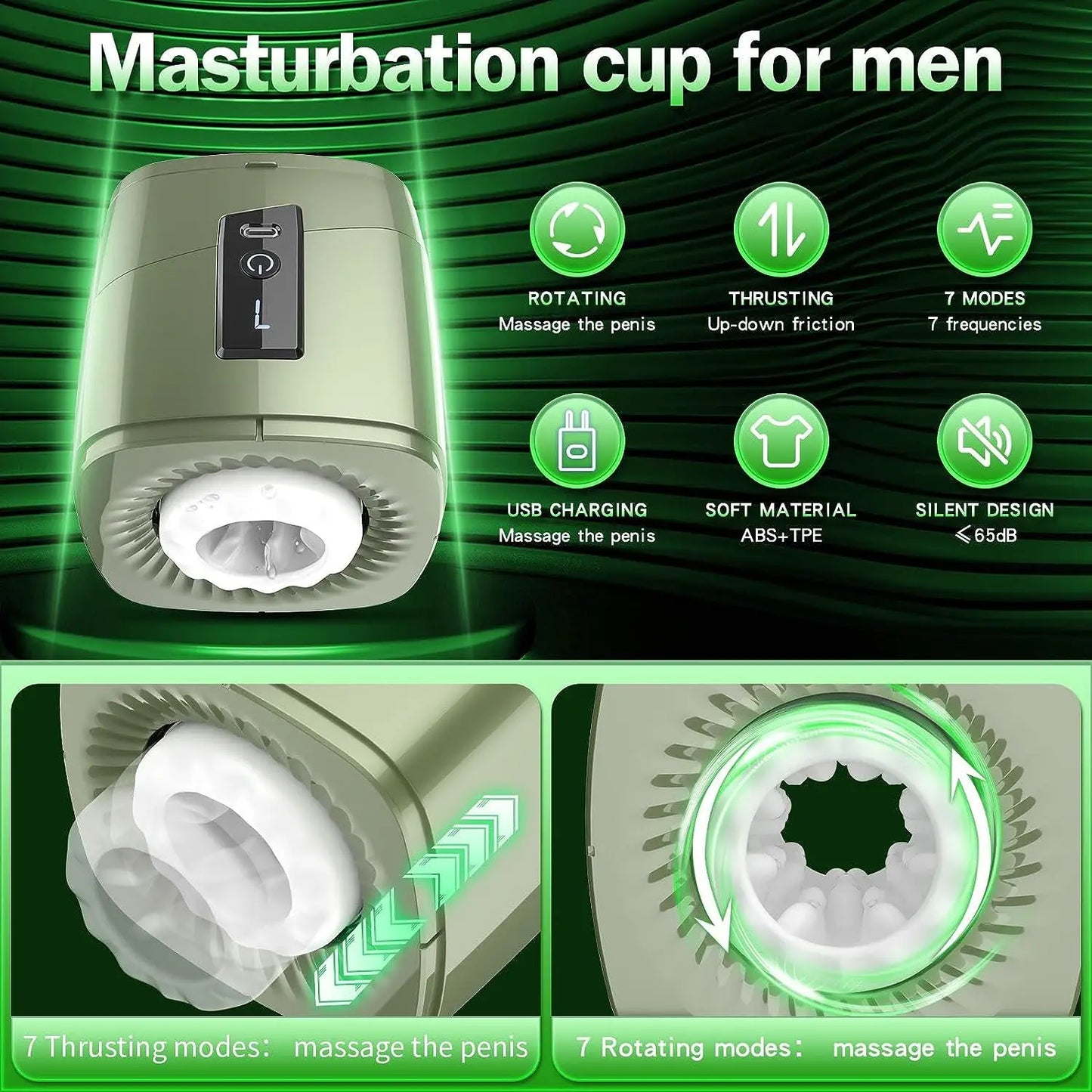 Automatic Open-Ended Male Masturbator